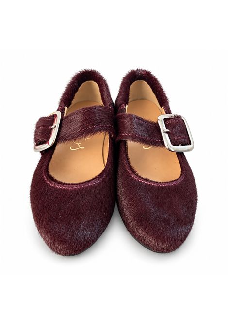 Ballerina con cinturino ELI 1957 | 49035PIEL POTRO BURDEOS
